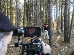 Shooting a scene for "Beethoven's Letters"
